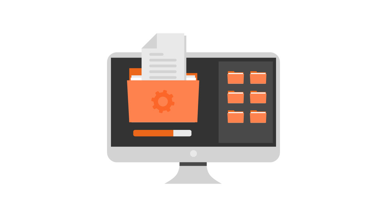 Illustration of documents organized in a business process management platform