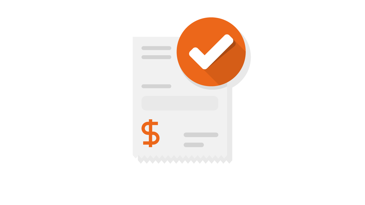 Illustration of an approved digital invoice