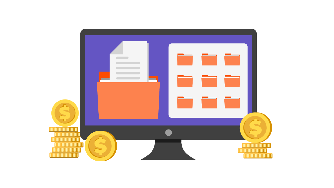 Document workflow pricing models Neutral illustration comparing the cost of document workflow software