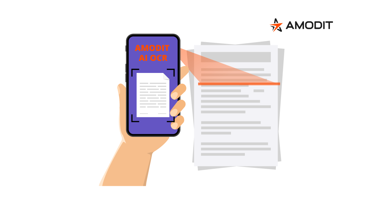 AMODIT AI OCR extracting and validating data from documents